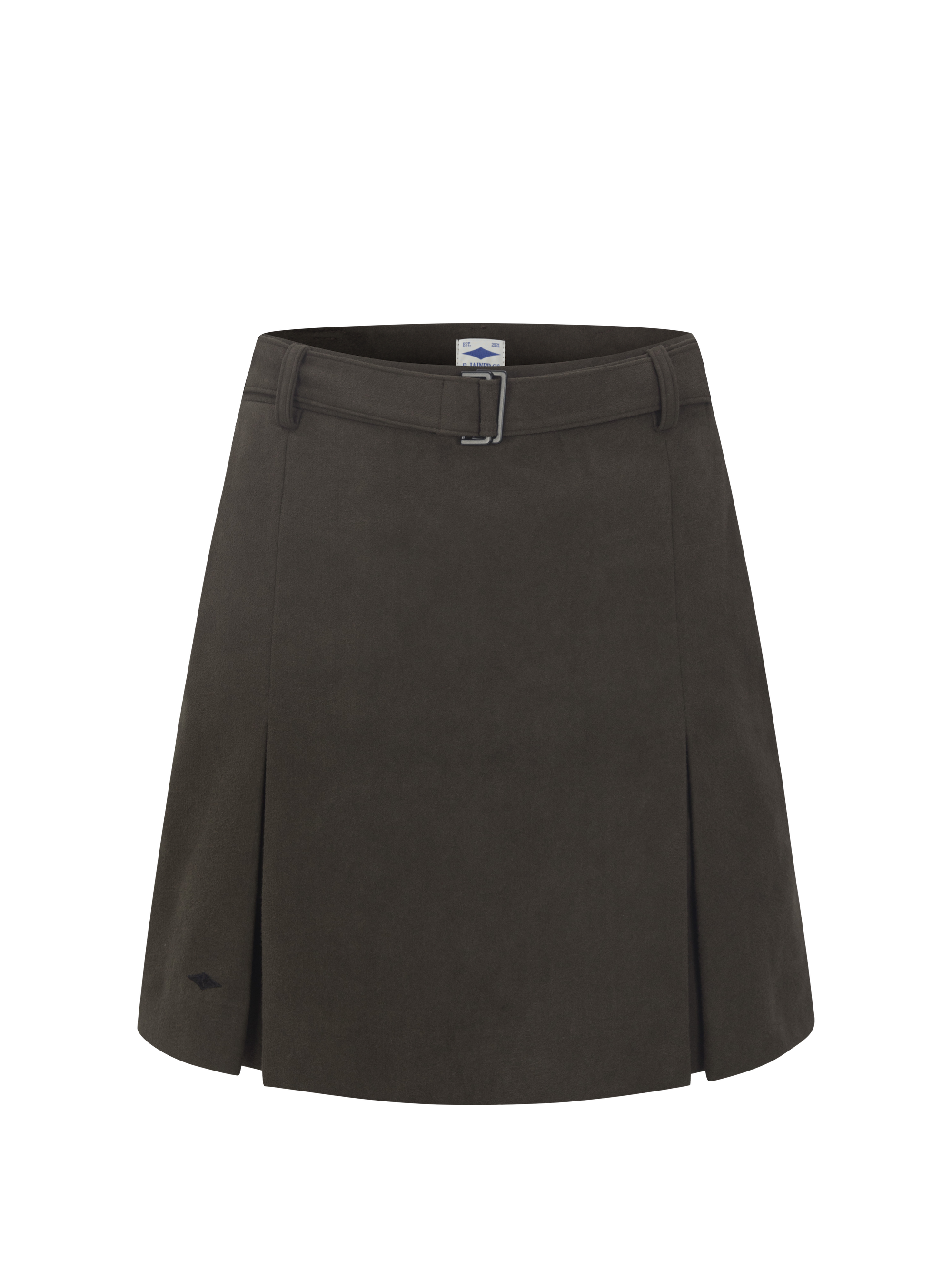 BJC belted skirt - Premium FAUX Suede